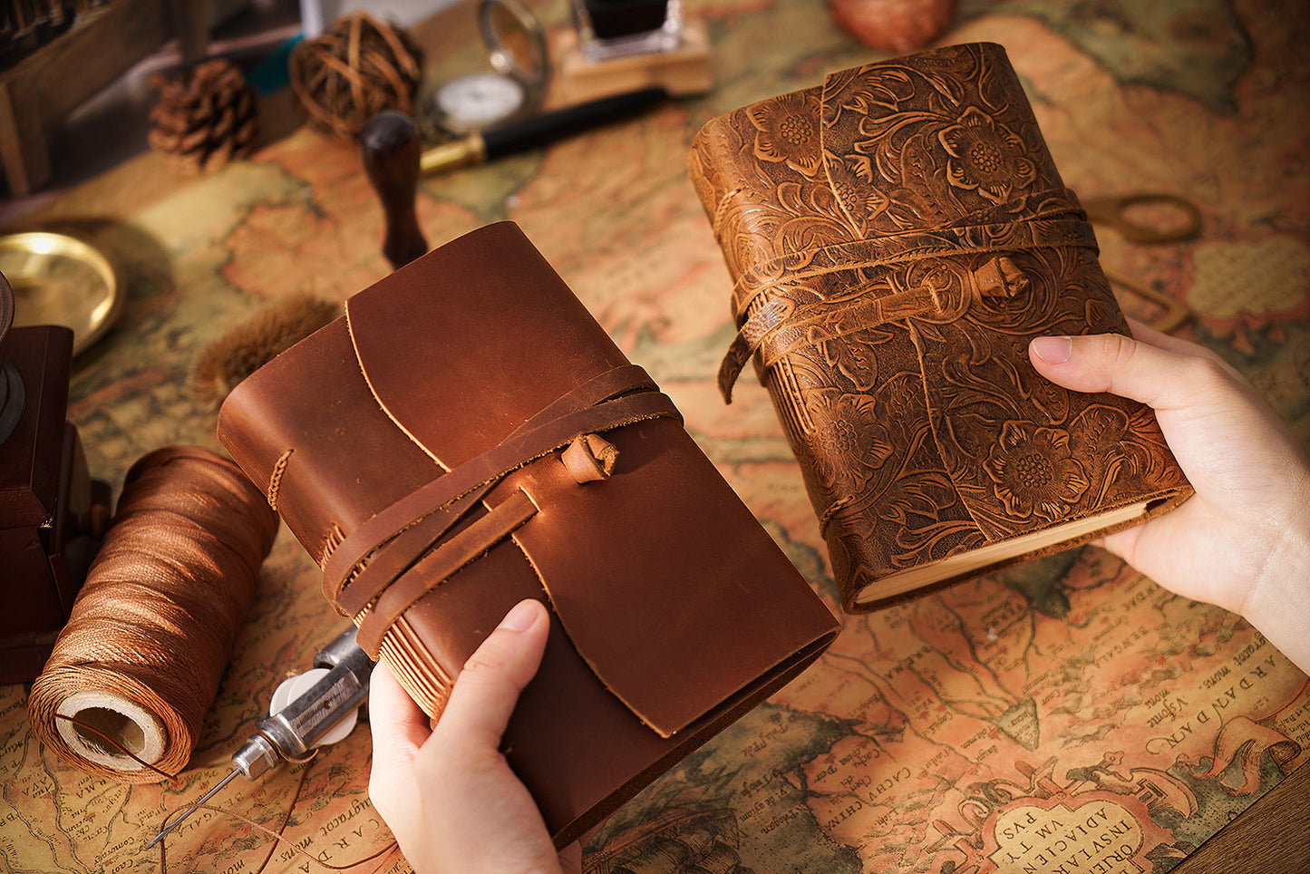 Real Cowhide Notebook Thickened Hand Account Kraft Paper Notepad