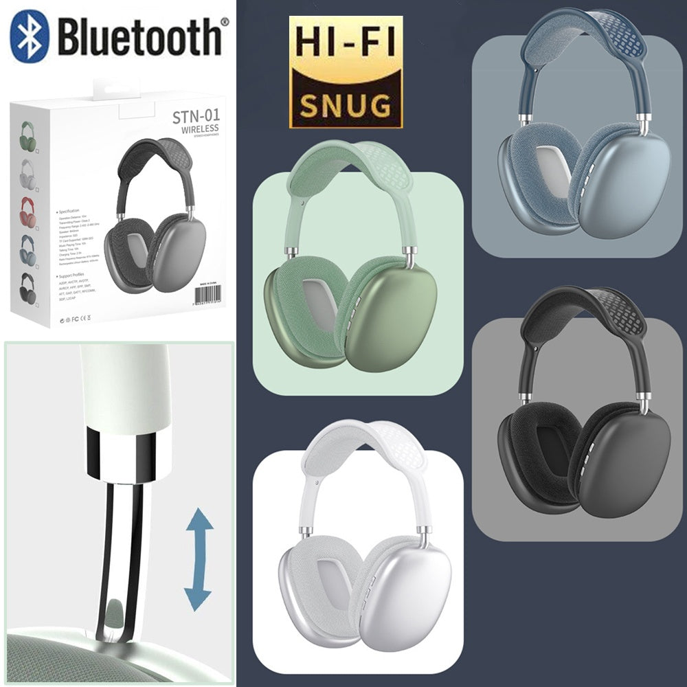 Wireless Bluetooth Headphones With Noise Cancelling Over-Ear Sport Earphones