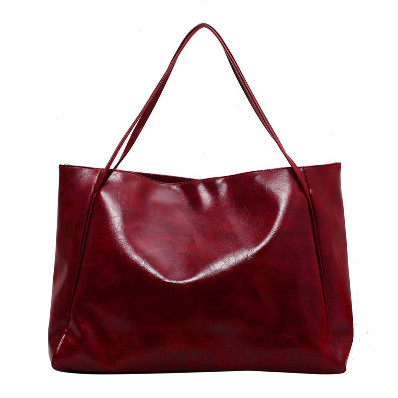 Leather Shoulder Tote