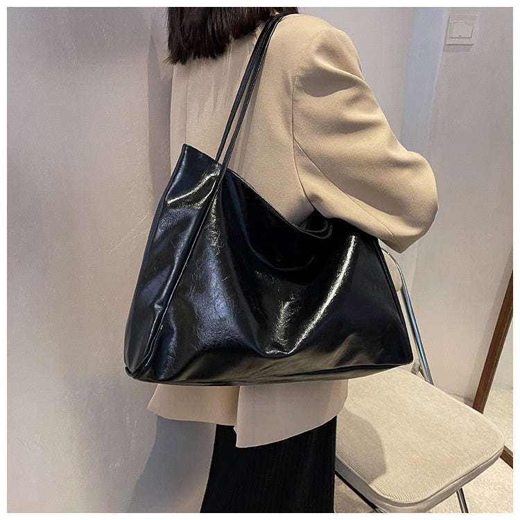 Leather Shoulder Tote