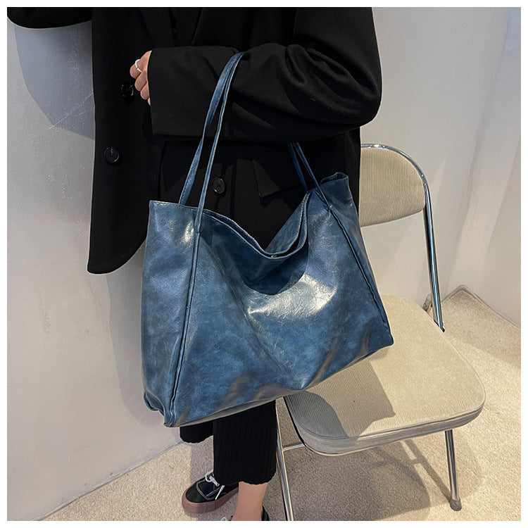 Leather Shoulder Tote