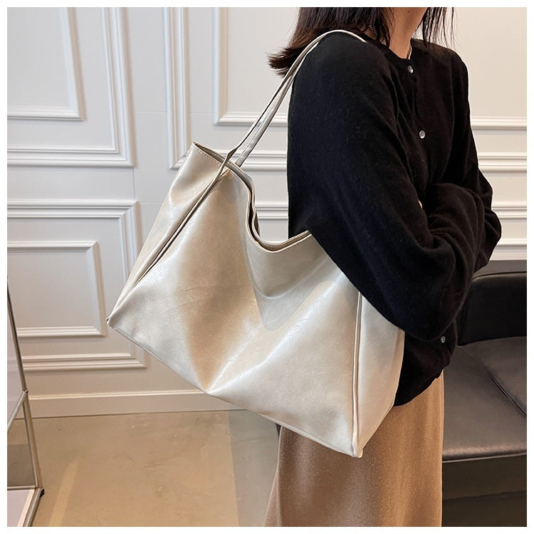 Leather Shoulder Tote