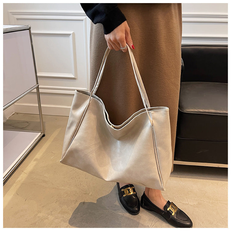 Leather Shoulder Tote