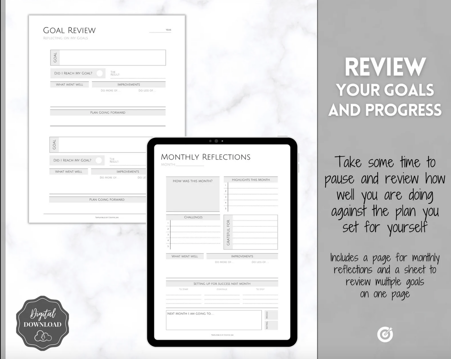 2025 Goal Printable Planner BUNDLE