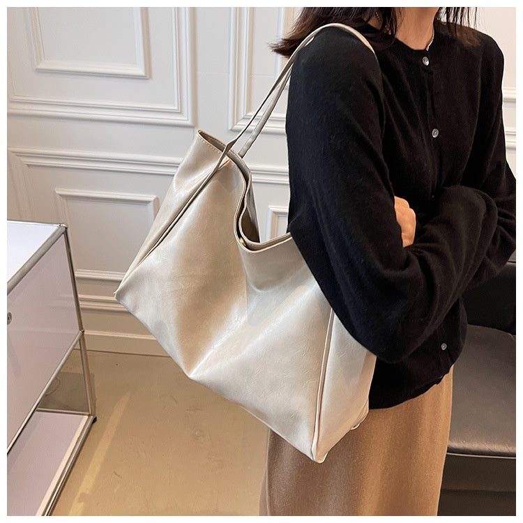 Leather Shoulder Tote