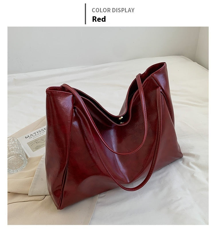 Leather Shoulder Tote