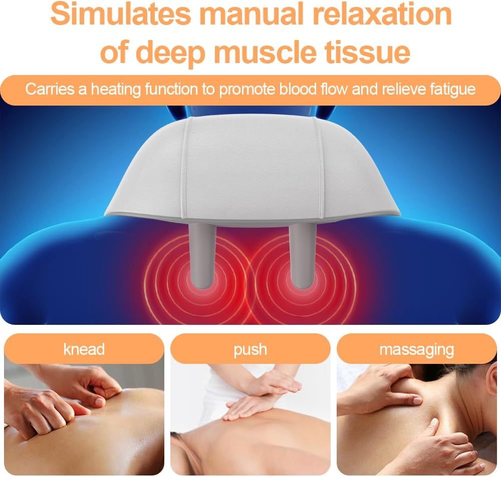 RelaxEase Shiatsu Neck Back Massager