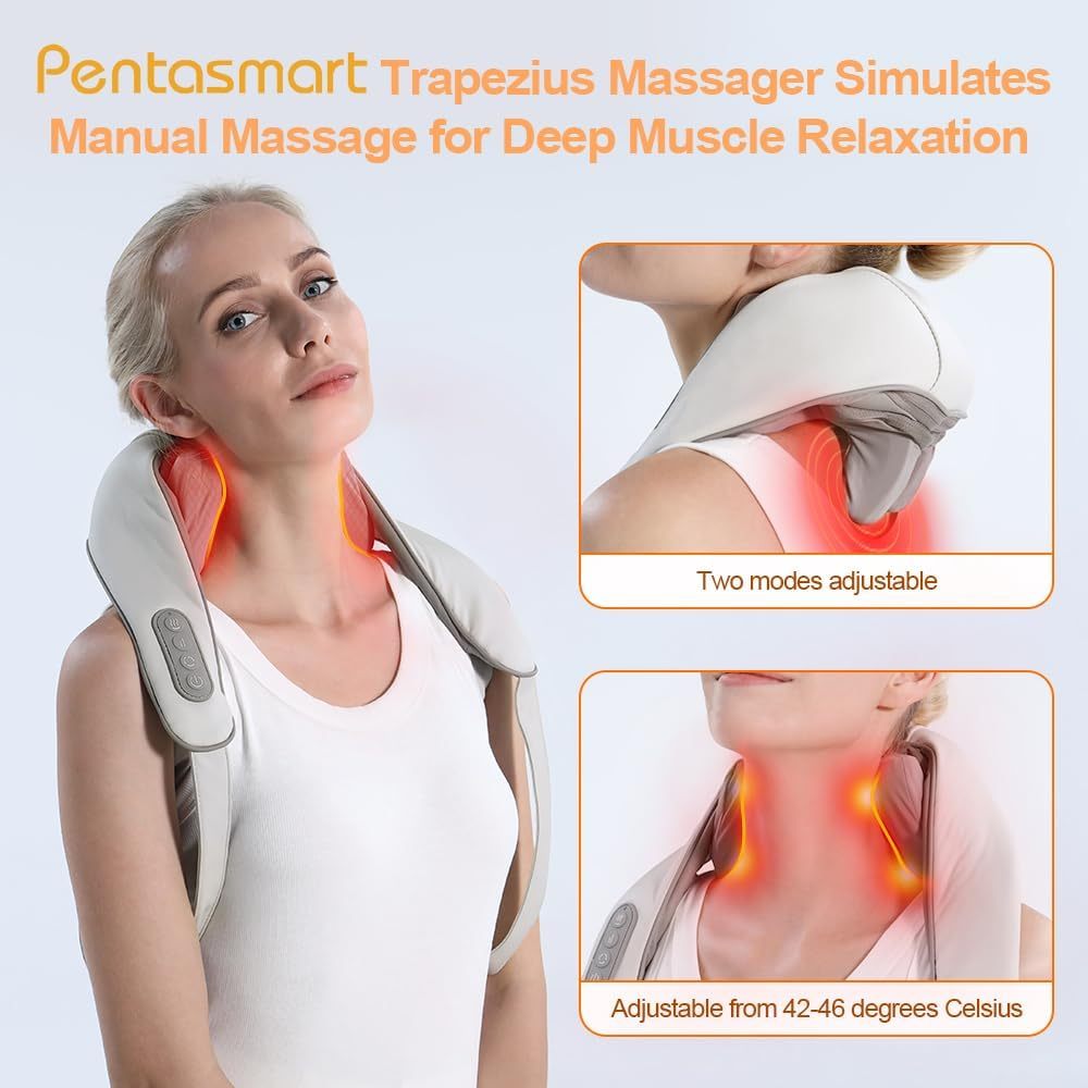 RelaxEase Shiatsu Neck Back Massager