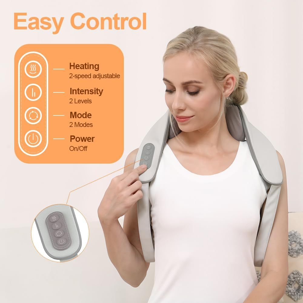 RelaxEase Shiatsu Neck Back Massager