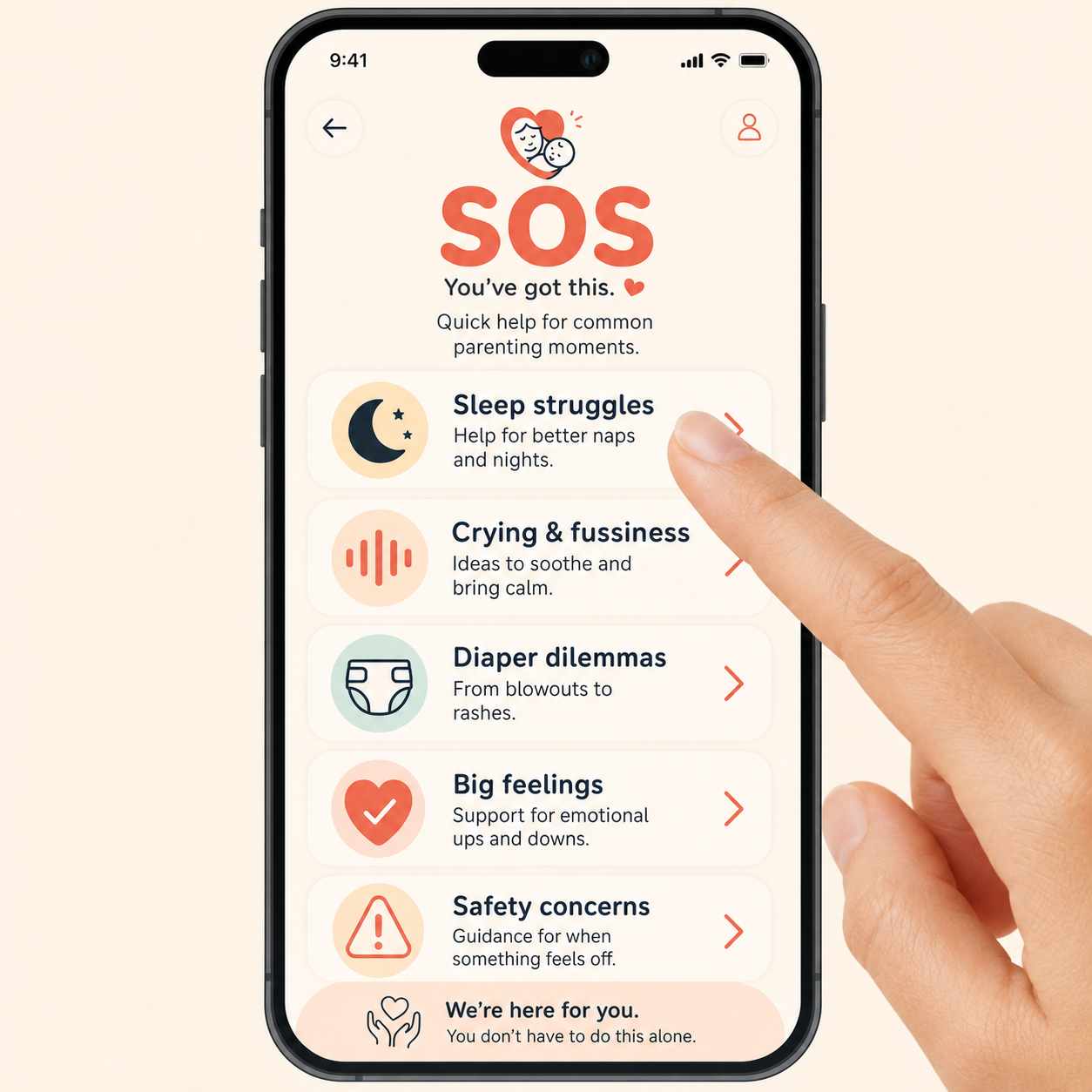 Instructions Included: Baby SOS — Tap-to-Jump New Parent Guide