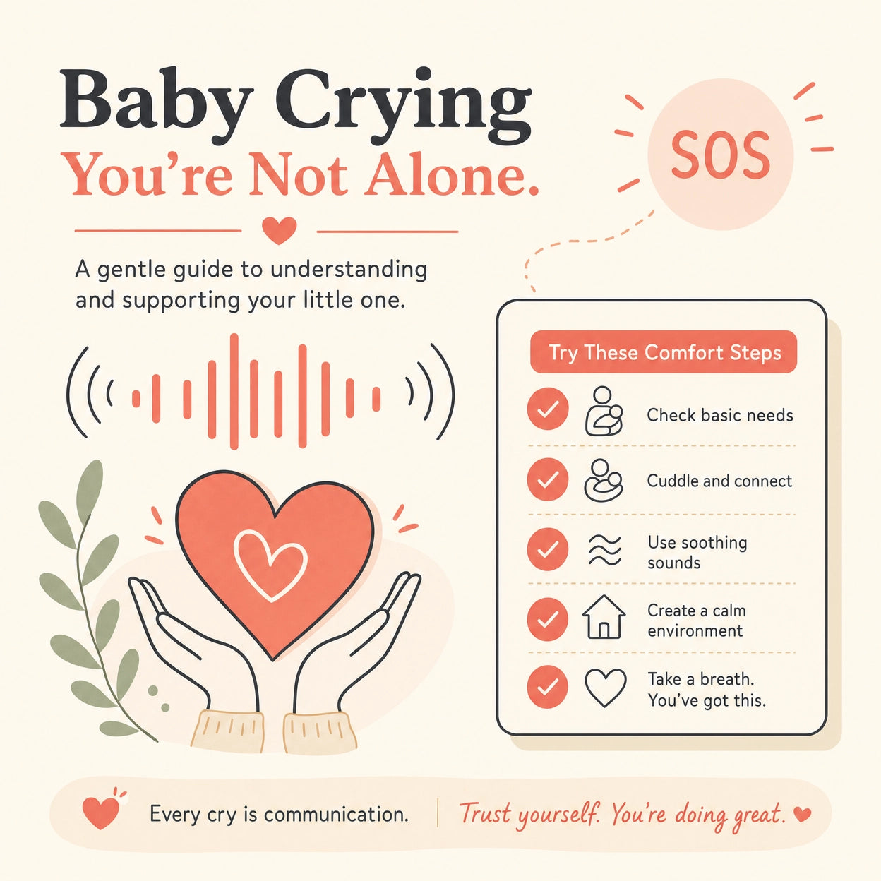 Instructions Included: Baby SOS — Tap-to-Jump New Parent Guide