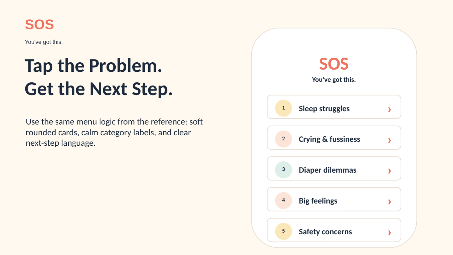 Instructions Included: Baby SOS — Tap-to-Jump New Parent Guide